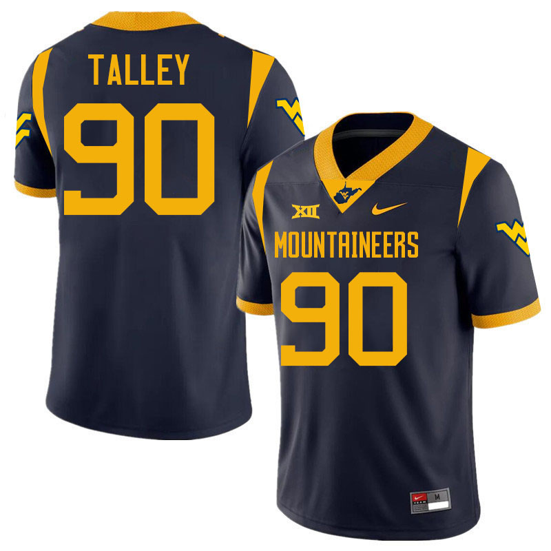 Darryl Talley WVU Jersey,West Virginia Mountaineers #90 Darryl Talley Jersey Youth College-Navy